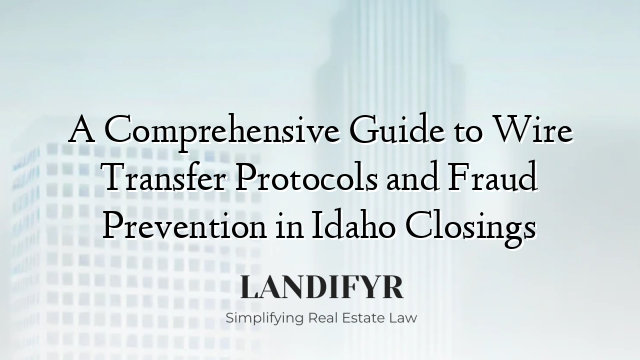 A Comprehensive Guide to Wire Transfer Protocols and Fraud Prevention in Idaho Closings
