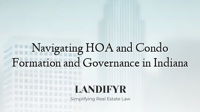 Navigating HOA and Condo Formation and Governance in Indiana