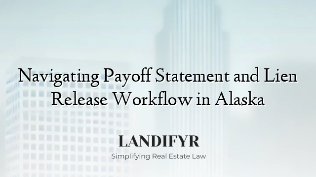 Navigating Payoff Statement and Lien Release Workflow in Alaska
