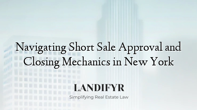 Navigating Short Sale Approval and Closing Mechanics in New York