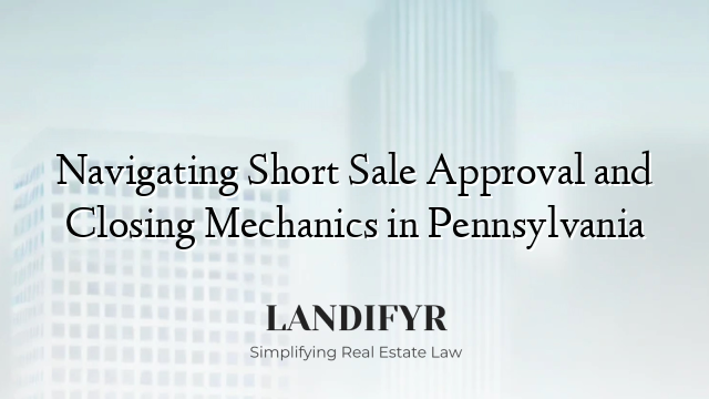 Navigating Short Sale Approval and Closing Mechanics in Pennsylvania