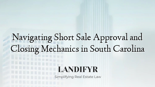 Navigating Short Sale Approval and Closing Mechanics in South Carolina