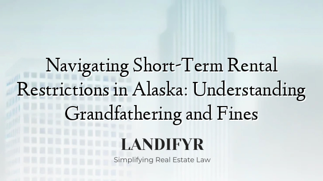 Navigating Short-Term Rental Restrictions in Alaska: Understanding Grandfathering and Fines