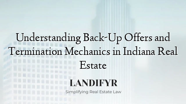 Understanding Back-Up Offers and Termination Mechanics in Indiana Real Estate