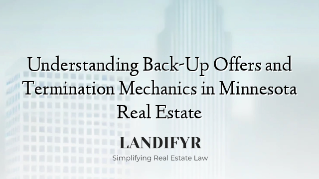 Understanding Back-Up Offers and Termination Mechanics in Minnesota Real Estate