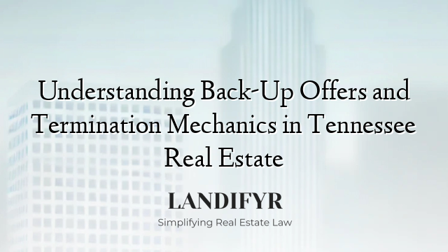 Understanding Back-Up Offers and Termination Mechanics in Tennessee Real Estate