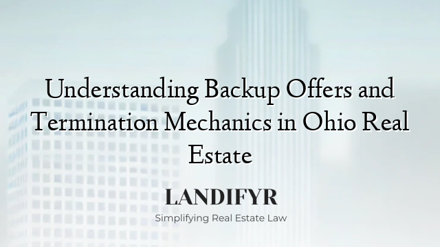 Understanding Backup Offers and Termination Mechanics in Ohio Real Estate