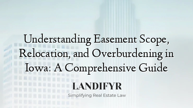 Understanding Easement Scope, Relocation, and Overburdening in Iowa: A Comprehensive Guide