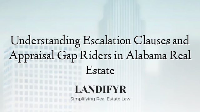Understanding Escalation Clauses and Appraisal Gap Riders in Alabama Real Estate