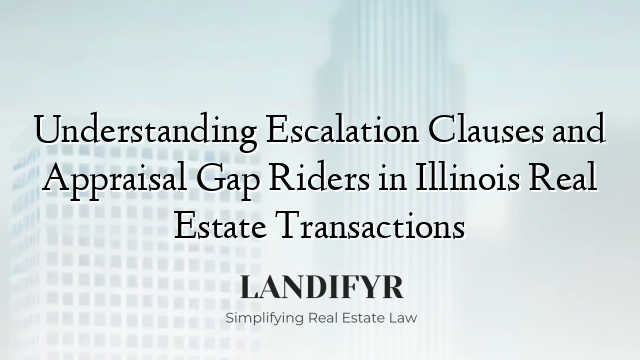 Understanding Escalation Clauses and Appraisal Gap Riders in Illinois Real Estate Transactions