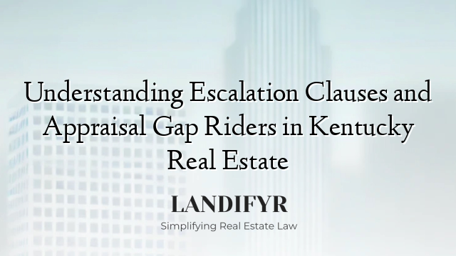 Understanding Escalation Clauses and Appraisal Gap Riders in Kentucky Real Estate
