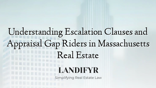 Understanding Escalation Clauses and Appraisal Gap Riders in Massachusetts Real Estate