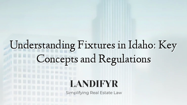 Understanding Fixtures in Idaho: Key Concepts and Regulations
