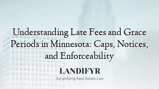 Understanding Late Fees and Grace Periods in Minnesota: Caps, Notices, and Enforceability