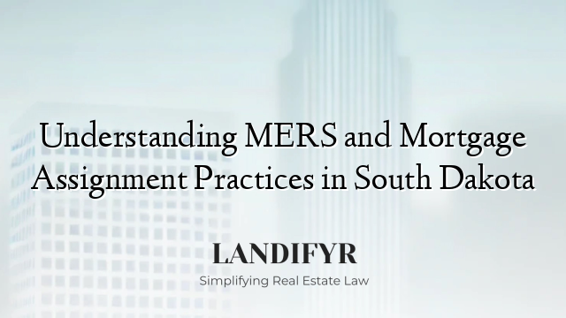 Understanding MERS and Mortgage Assignment Practices in South Dakota