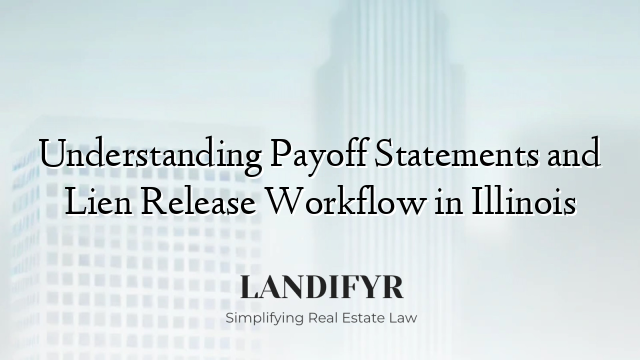 Understanding Payoff Statements and Lien Release Workflow in Illinois
