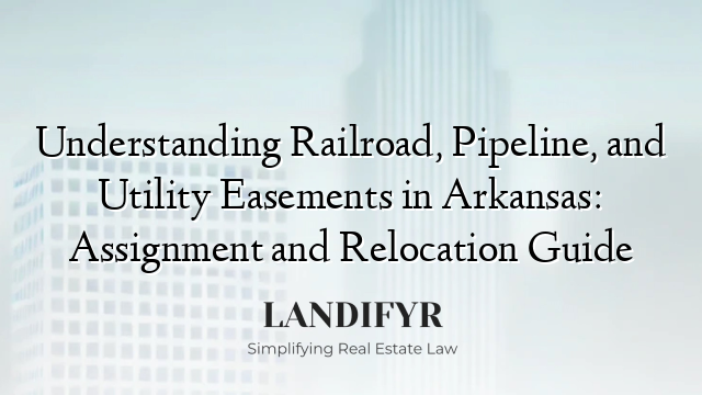 Understanding Railroad, Pipeline, and Utility Easements in Arkansas: Assignment and Relocation Guide