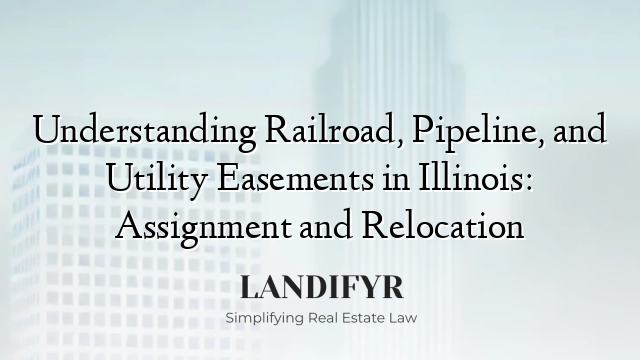 Understanding Railroad, Pipeline, and Utility Easements in Illinois: Assignment and Relocation