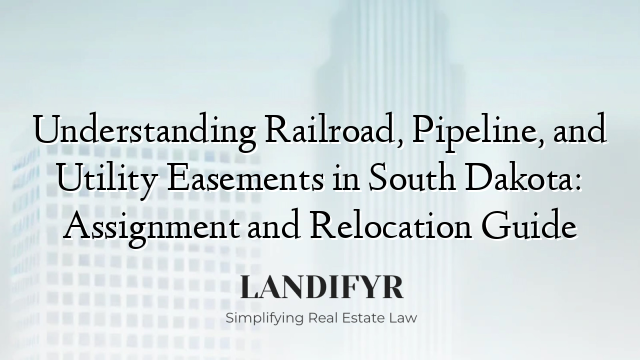 Understanding Railroad, Pipeline, and Utility Easements in South Dakota: Assignment and Relocation Guide