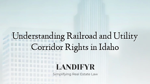 Understanding Railroad and Utility Corridor Rights in Idaho