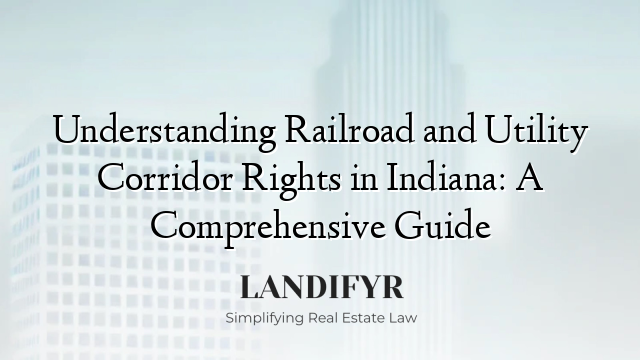 Understanding Railroad and Utility Corridor Rights in Indiana: A Comprehensive Guide