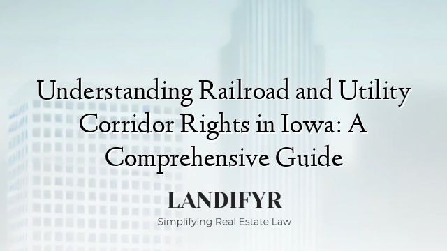 Understanding Railroad and Utility Corridor Rights in Iowa: A Comprehensive Guide