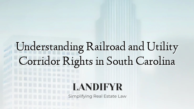 Understanding Railroad and Utility Corridor Rights in South Carolina
