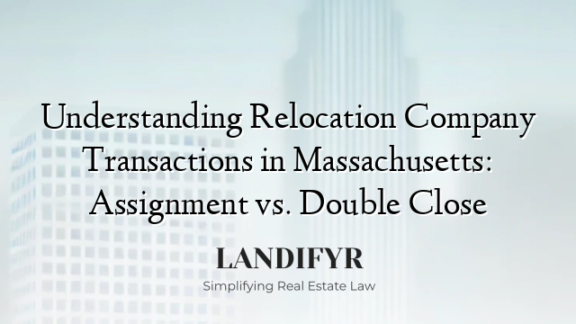 Understanding Relocation Company Transactions in Massachusetts: Assignment vs. Double Close
