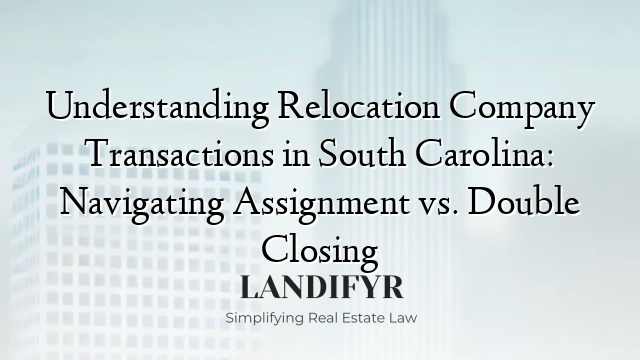 Understanding Relocation Company Transactions in South Carolina: Navigating Assignment vs. Double Closing