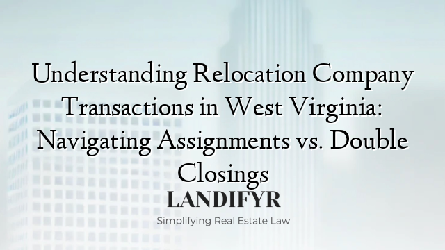Understanding Relocation Company Transactions in West Virginia: Navigating Assignments vs. Double Closings