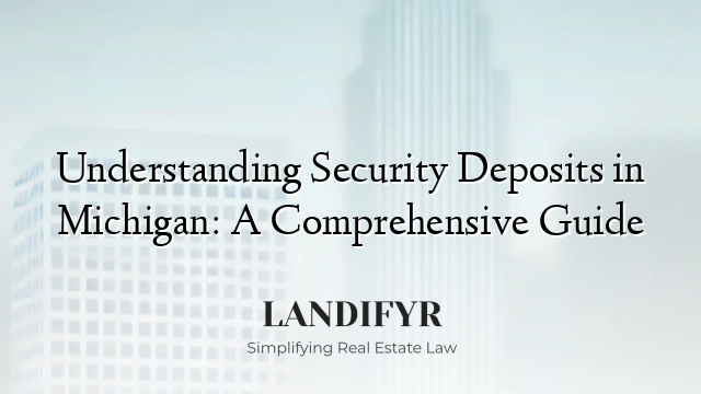 Understanding Security Deposits in Michigan: A Comprehensive Guide