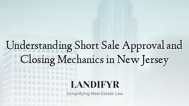 Understanding Short Sale Approval and Closing Mechanics in New Jersey