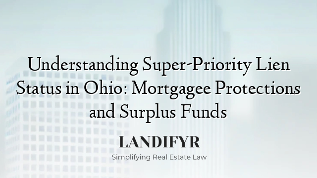 Understanding Super-Priority Lien Status in Ohio: Mortgagee Protections and Surplus Funds
