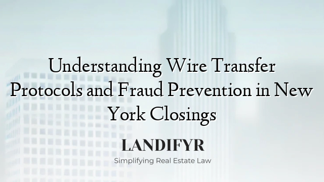 Understanding Wire Transfer Protocols and Fraud Prevention in New York Closings