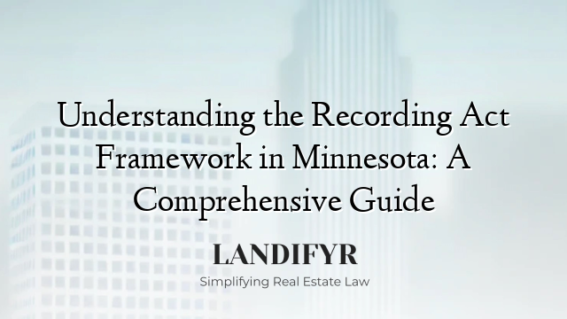 Understanding the Recording Act Framework in Minnesota: A Comprehensive Guide