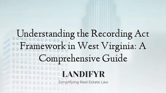 Understanding the Recording Act Framework in West Virginia: A Comprehensive Guide