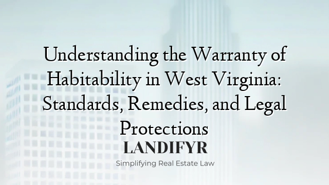 Understanding the Warranty of Habitability in West Virginia: Standards, Remedies, and Legal Protections