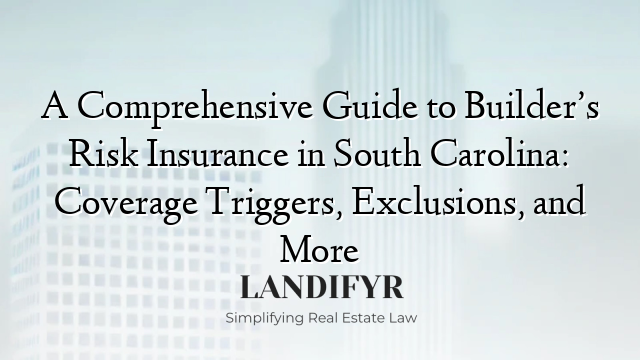 A Comprehensive Guide to Builder’s Risk Insurance in South Carolina: Coverage Triggers, Exclusions, and More