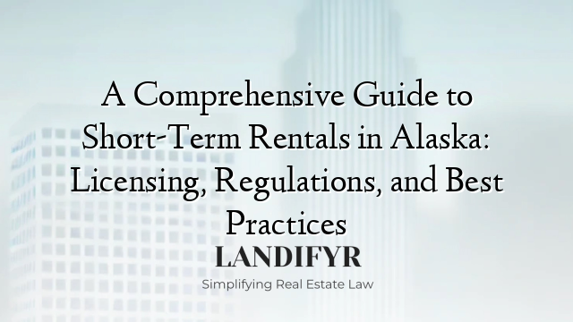 A Comprehensive Guide to Short-Term Rentals in Alaska: Licensing, Regulations, and Best Practices