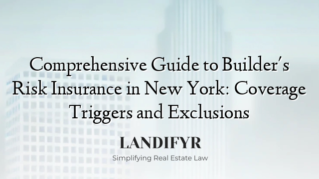 Comprehensive Guide to Builder's Risk Insurance in New York: Coverage Triggers and Exclusions