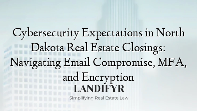 Cybersecurity Expectations in North Dakota Real Estate Closings: Navigating Email Compromise, MFA, and Encryption