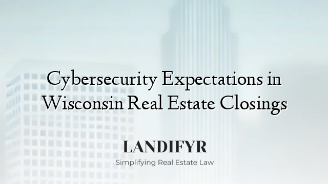 Cybersecurity Expectations in Wisconsin Real Estate Closings