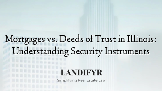 Mortgages vs. Deeds of Trust in Illinois: Understanding Security Instruments