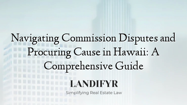Navigating Commission Disputes and Procuring Cause in Hawaii: A Comprehensive Guide