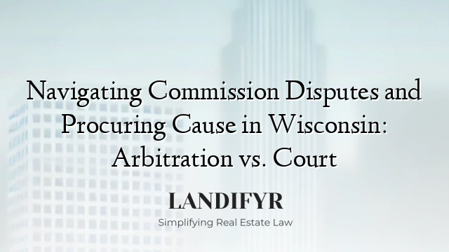 Navigating Commission Disputes and Procuring Cause in Wisconsin: Arbitration vs. Court