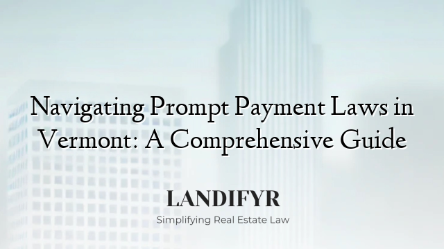 Navigating Prompt Payment Laws in Vermont: A Comprehensive Guide