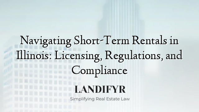 Navigating Short-Term Rentals in Illinois: Licensing, Regulations, and Compliance
