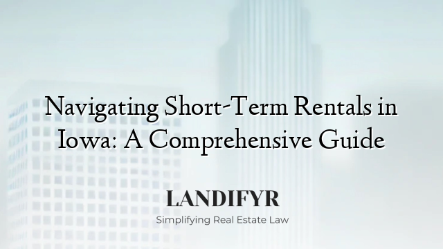 Navigating Short-Term Rentals in Iowa: A Comprehensive Guide