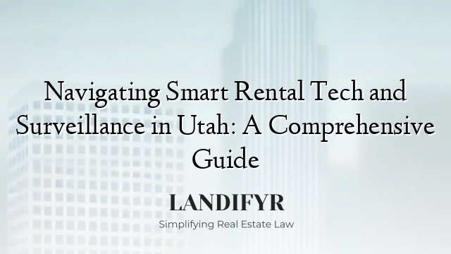 Navigating Smart Rental Tech and Surveillance in Utah: A Comprehensive Guide