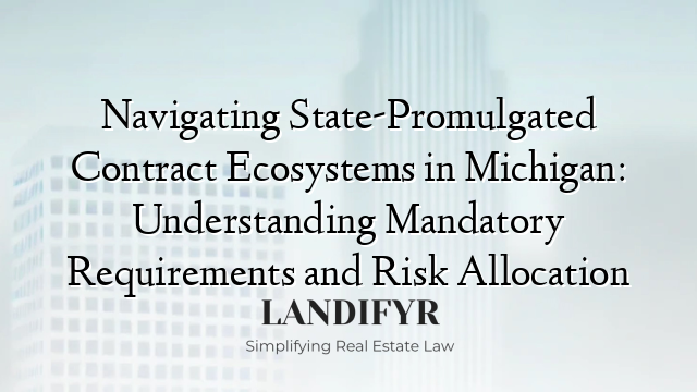 Navigating State-Promulgated Contract Ecosystems in Michigan: Understanding Mandatory Requirements and Risk Allocation